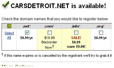 Searching For Available Domain Names